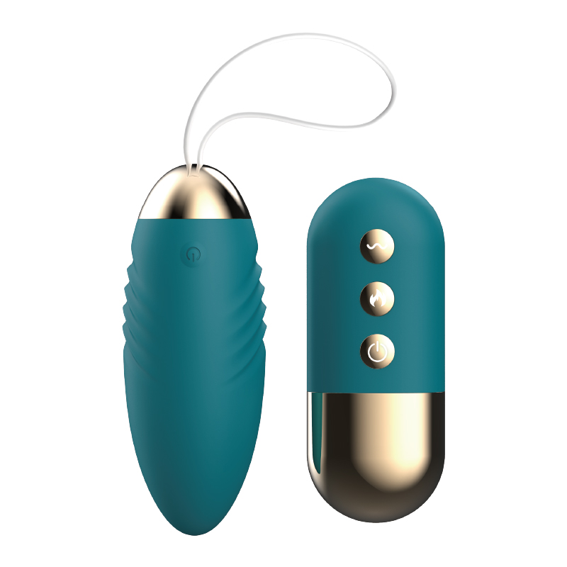 Green wireless bullet vibrator, with remote control function, offers multiple vibration modes, high-end design, portable.